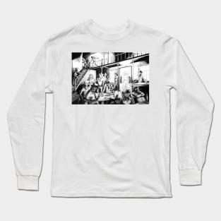 Card play at the Saloon Long Sleeve T-Shirt